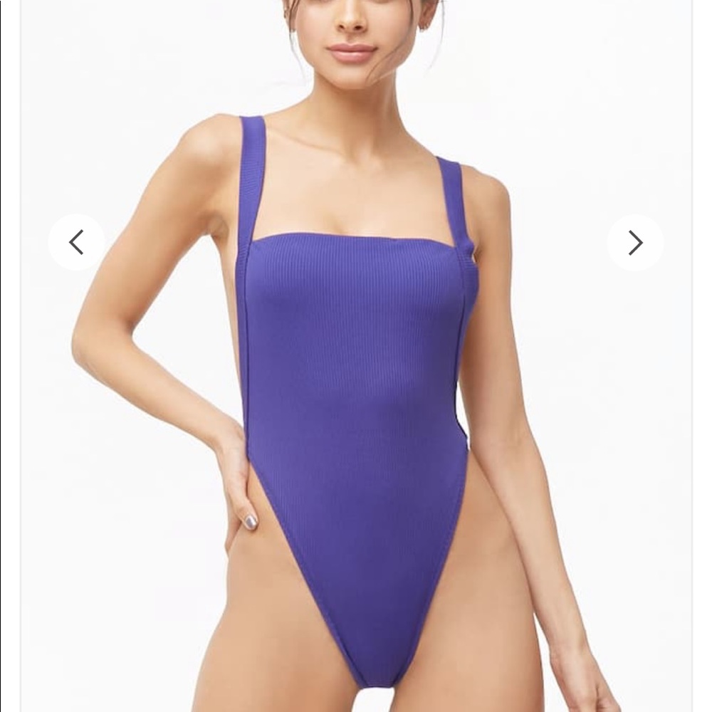 High-Leg One-Piece Swimsuit